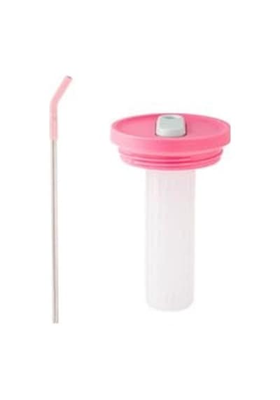 Pembe Pipetli Paslanmaz Çelik Termos Bardak 1.2l Genel