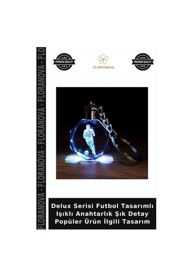 Floranova Delux Serisi Futbol Tasarımlı Işıklı Anahtarlık Şık Detay Popüler Ürün İlgili Tasarım