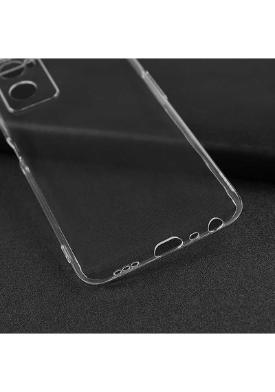 Kilifone - Oppo A96 4g Uyumlu - Kılıf Şeffaf Soft Slim Fitt Süper Silikon Kapak - Şeffaf