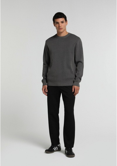 Colin's Colins Regular Fit Yuvarlak Yaka Jakarlı Erkek Antrasit Kazak Cl1083022 Q1.v2 Ant