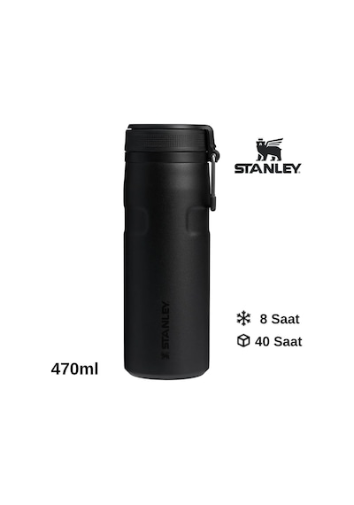 Stanley The Iceflow Twist Flip 0.47 L Çelik Termos Siyah
