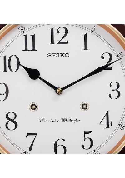 Seiko Clock Qxh202z Ahşap Müzikli Çift Zilli Duvar Saati Beyaz