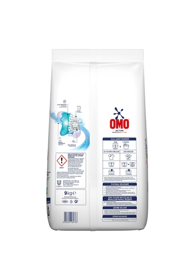 Omo Active Beyazlar & Renkliler Toz Deterjanı 9 KG