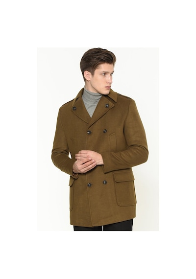 Plt8353 Dewberry Slım-fıt Palto-camel