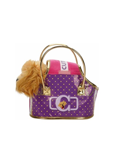 Cutekins Taşıma Çantalı Peluş Köpek - S00050585 Çok Renkli