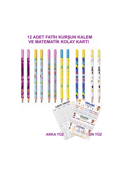 Fatih Kurşun Kalem, 12'li Paket Flamingolar 124-Pembe