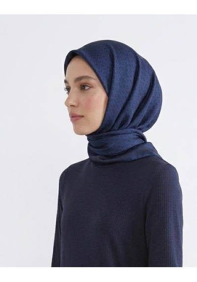Bushu Mini Mono Twill Eşarp lacivert