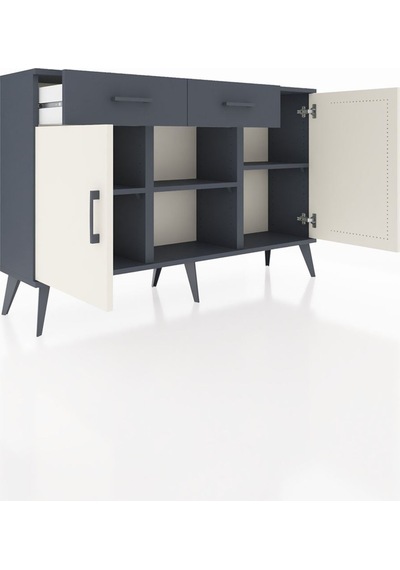 Arges Konsol 3 Raflı 2 Çekmeceli 3 Kapaklı 132x30x83 Antrasit-aytaşı/antrasit Aytaşı/antrasit Arges Konsol 3 Raflı 2 Çekmeceli 3 Kapaklı 132x30x83 Antrasit-aytaşı/antrasit Aytaşı/antrasit