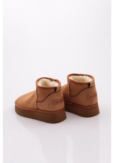 Pierre Cardin Benetton Bn-50167 Kadın Ugg Bot Taba