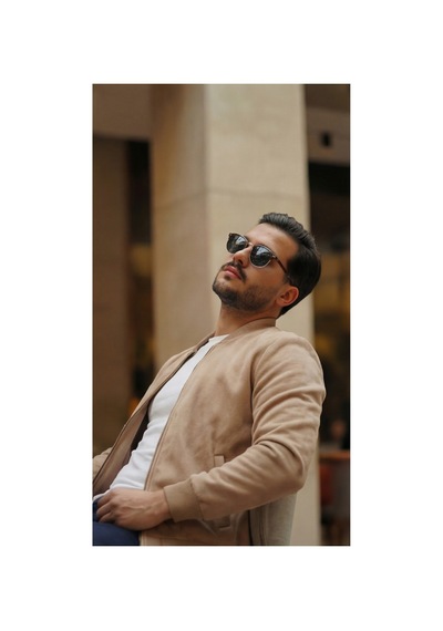 Butik İstanbul Erkek Scuba Süet Kumaş Bomber Hırka Taba