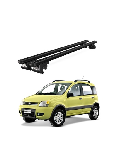 Venüs Fiat Panda 4x4 2004-2012 Uyumlu Siyah Ara Atkı Port Bagaj Tavan Barı