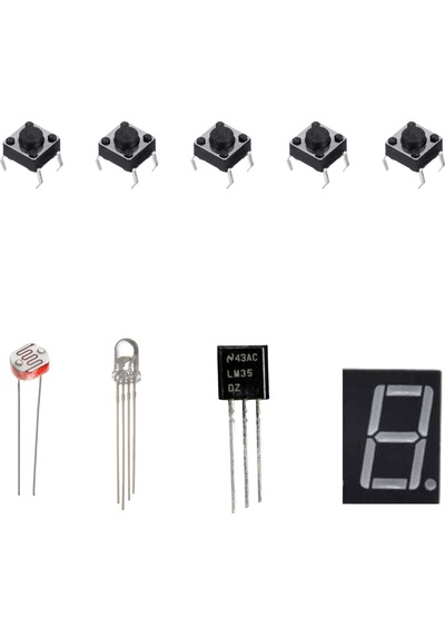 Kutulu Robotik Kodlama Arduino Uno Ekonomik Başlangıç Seti 26 Çeşit 148 Parça