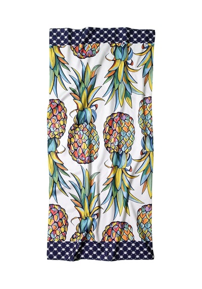 Tr Ananas Desenli Plaj Havlusu, Spor Havlusu, Mikrofiber Hızlı Kuruyan Plaj Havlusu 70x140cm Diğer