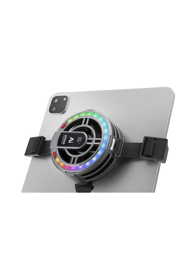 Hadron Hdx4385 Manyetik Klipsli Tablet Soğutucu Fan Rgb Isı Göstergeli İpad Uyumlu Siyah