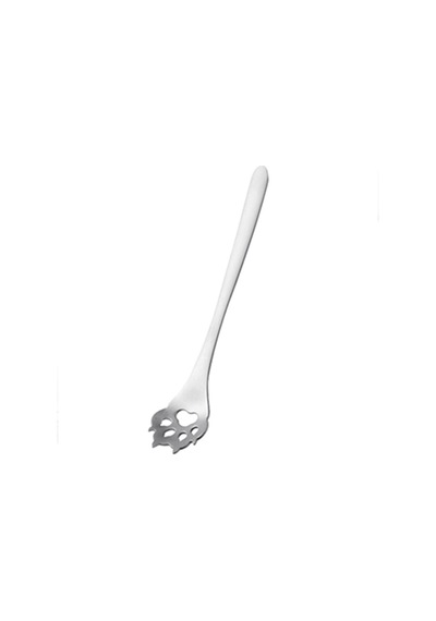 Kaşık Uzun Saplı Paslanmaz Çelik Çay Kaşığı Dondurma Kahve Çorbası Çayı Kokteyl İçin Reklam Öğeleri Black, Cat Paw