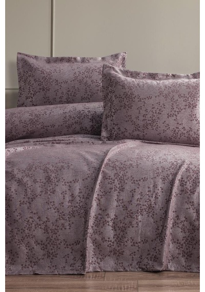 Burçak 2 Parça Tek Kişilik Pike Takımı 180x240 Pudra Pudra