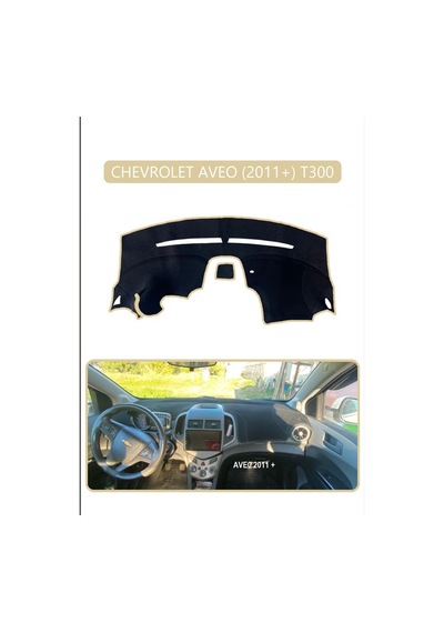 Chevrolet Aveo 2011+ T300torpido Koruma Halısı Bej Kenar