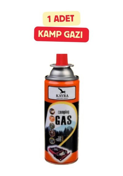 1 Adet Kamp Gazı Kartuşu 227 Gr Portatif Ocak Ve Pürmüz Yedeği Bütan Propan Karışımlı Kamp Ocağı Tüp Turuncu Turuncu