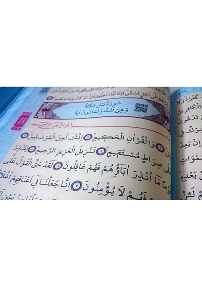 Kuranı Kerim Renkli Gül Desenli Pembe Cilt Sesli-Rahle Boy- Haktan Yayınları