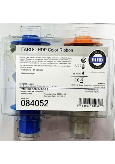 Fargo 084052 HDP5000 Ymckk 500 Resim