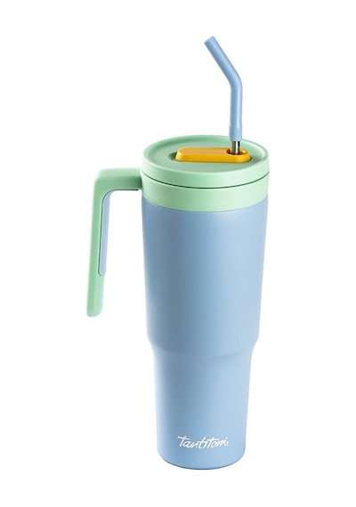 Tantitoni 020-01-mavi Pipetli Paslanmaz Çelik Termos Bardak 1.2l