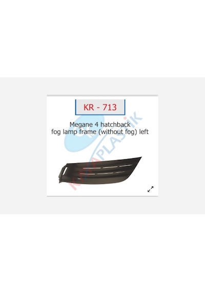 Sis - 828 - Far Çerçevesi Sissiz Sol Hatcback Model - Csmo-tex - Megane 4