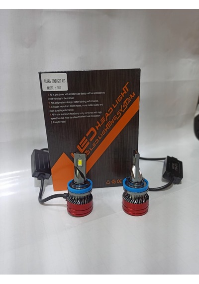 H11 Kısa Sis Far Ledi 12000 Lumen Csp Şimşek Etkli Led Xenon