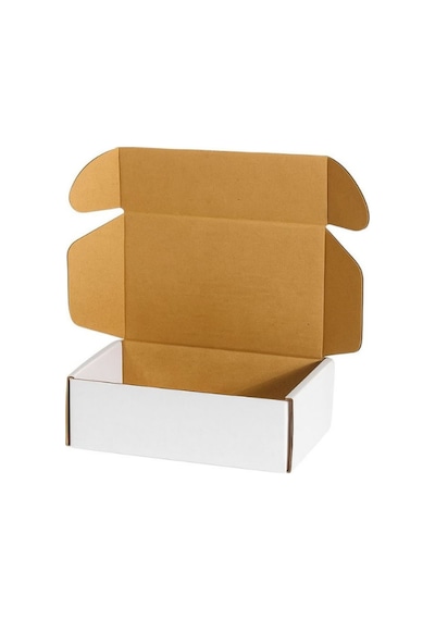 20x10x5 Cm E-ticaret Kutusu - Beyaz Kutu-25 Adet Kahvrengi 20 X 10 X 10