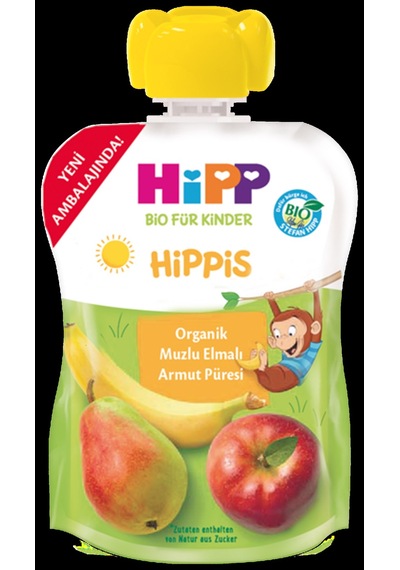 Hipp Organik Muzlu Elmalı Armut Püresi 100 G