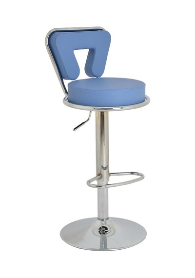 Bürocci 9540S0119 Virago Bar Sandalyesi Mavi Deri Mavi