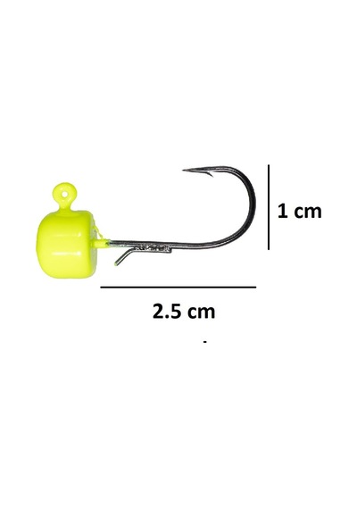 Ryuji Drop Jig Head Zoka 4gr No:1 3 Adet Yellow
