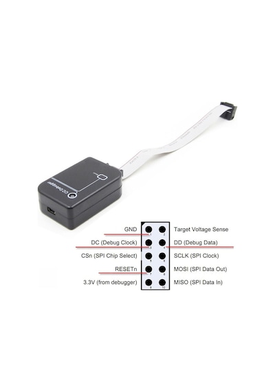 Cc-debugger Cn Programlayıcı 2.4ghz Bluetooth Zigbee Emulator Simulatör Kablosuz Data Yakalayıcı
