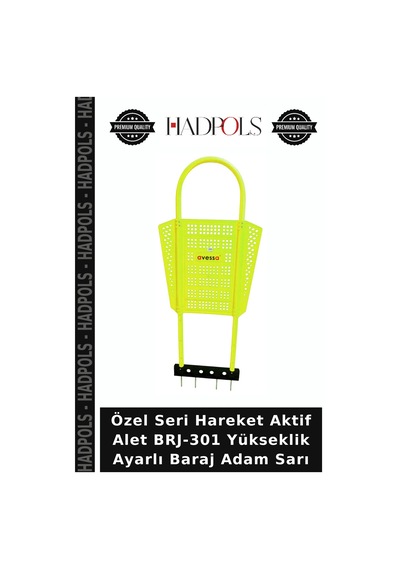 Özel Seri Hareket Aktif Alet Brj-301 Yükseklik Ayarlı Baraj Adam Sarı