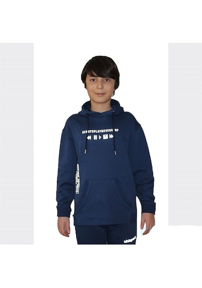 Uhlsport Base - Çocuk Lacivert Pamuklu Sweatshirt - 7212300 Lacivert