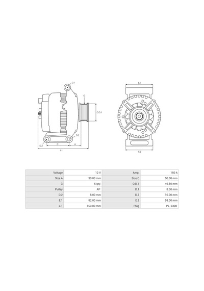 Seg 12v Alternatör Dinamo Bosch Tipi 150 A L-fdm Fıat 500x/egea-jeep Renegade