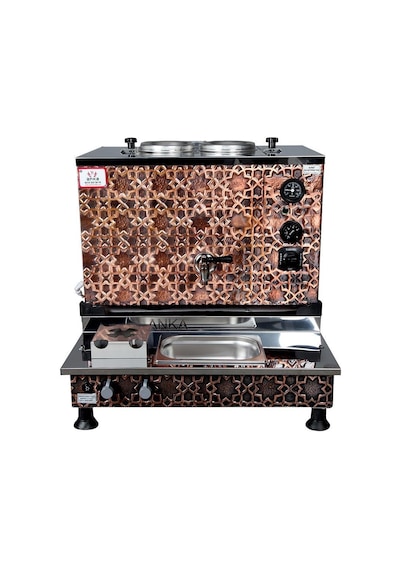 Anka Pro Plus Otomatik Çay Kazanı, 2 Demlikli, 20 Litre, Bakır, Elektrikli,gazlı