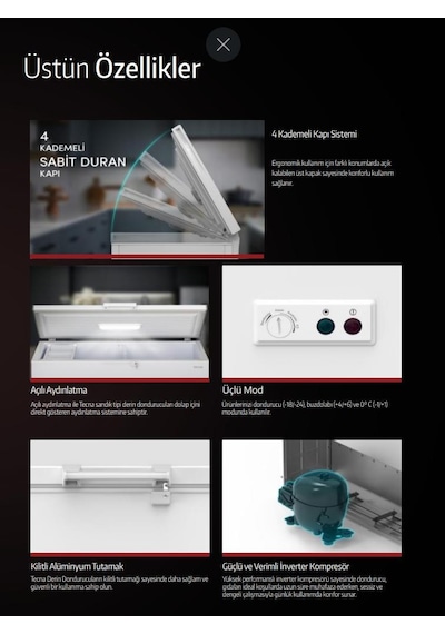 Tecna TYE 3305 Dual Sandık Tipi Derin Dondurucu