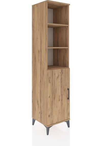 Hyperion Dolap 4 Raflı Tek Kapaklı 44x44x195 Çam-çam Çam