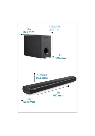 Goldmaster Sw-910 Bt Soundbar Kablolu Woofer 261535 Siyah