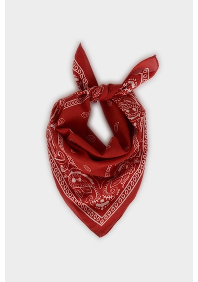 Defacto Kadın Desenli Pamuklu Bandana N7447az26smog520 Turuncu-og520