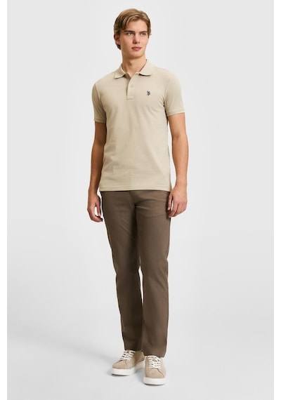 U.S. Polo Assn. U.s. Polo Assn. Erkek T-shirt Pu-8731 Vr183 Açık Haki