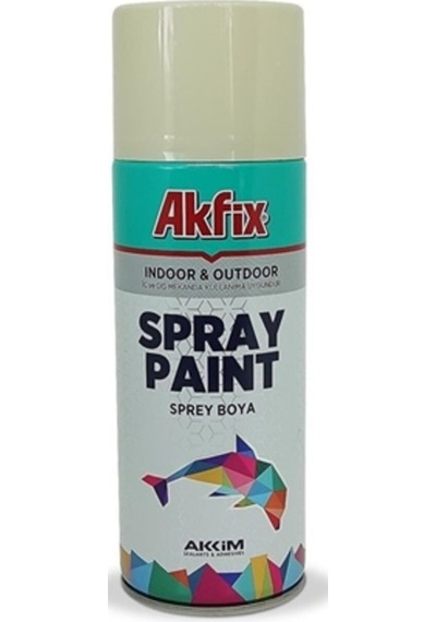 Akfix Parlak Krem Akrilik Sprey Boya 400 Ml Akfix Parlak Krem Akrilik Sprey Boya 400 Ml