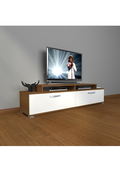 Decoraktiv Ekoflex 4 Slm Tv Ünitesi Tv Sehpası Ceviz - Beyaz