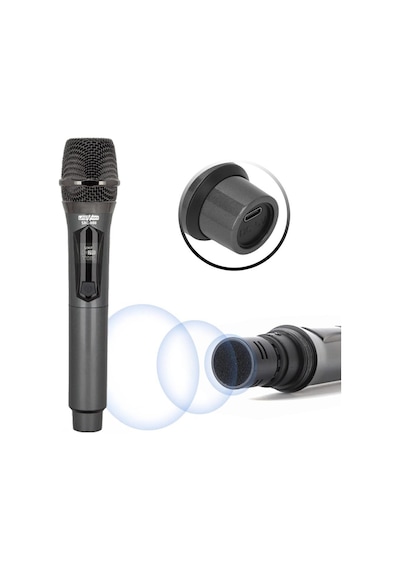 Lastvoice Sxc-888e Şarjlı Çiftli El Telsiz Kablosuz Mikrofon Seti