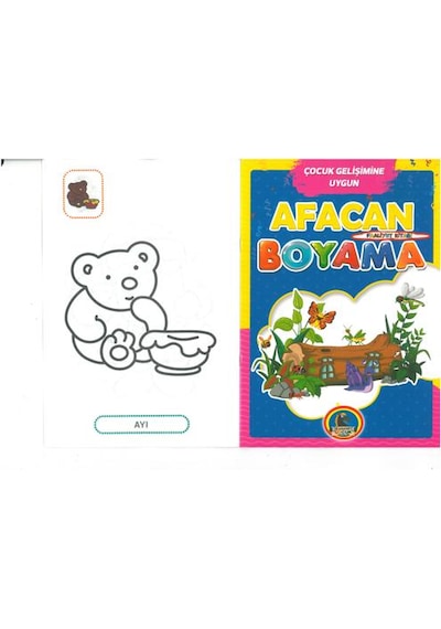 4e Boyama Kitabı Afacan 16 Sayfa Renkli Örnekli 10