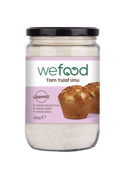 Wefood Glutensiz Tam Yulaf Unu 300 G - 4 Adet Tarı