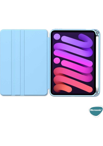 Microsonic Apple Uyumlu iPad Mini 7 Kılıf A2993-a2995 Regal Folio Tablet Kılıfı