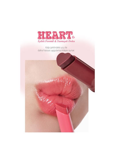 Yoğun Nemlendirici, Parlak Bitişli Balm Perıpera Heart Jam Glow Lip 2 Berry Milktea Berry Milktea