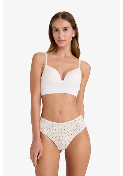 Defacto - Comfort Kaplı Seamless Bra-Fall in Love A8858AX23AU Beyaz