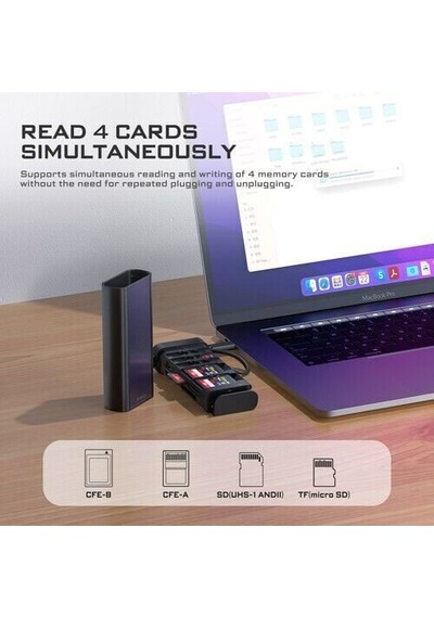 Freewell Pro Card Reader Cf Express Type A/b, Sd, Tf Combo